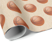 Basketball Geschenkpapier (Rolleneckpunkt)
