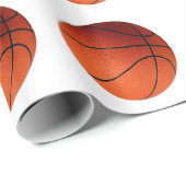 Basketball Geschenkpapier (Rolleneckpunkt)