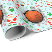 Basketball Geschenkpapier (Rolleneckpunkt)