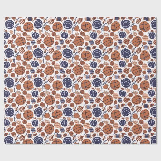 Basketball Geschenkpapier (Flach)