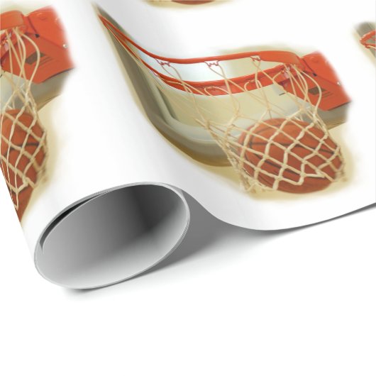 Basketball Geschenkpapier (Rolleneckpunkt)