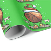 Basketball Geschenkpapier (Rolleneckpunkt)