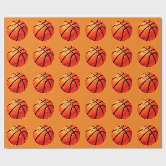 Basketball Geschenkpapier (Flach)
