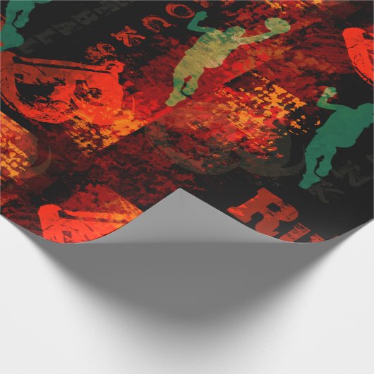BASKETBALL GESCHENKPAPIER (Ecke)