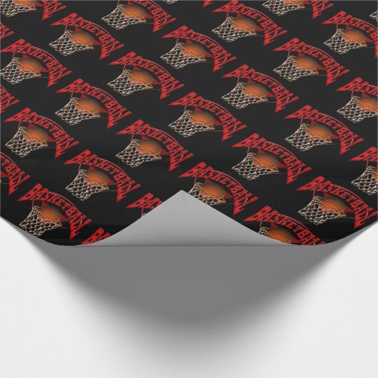 Basketball Geschenkpapier (Ecke)