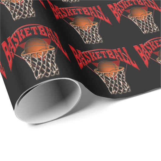 Basketball Geschenkpapier (Rolleneckpunkt)