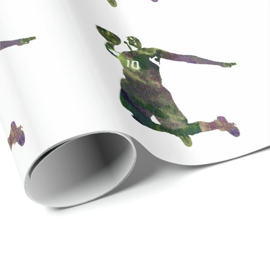 Basketball Geschenkpapier (Rolleneckpunkt)