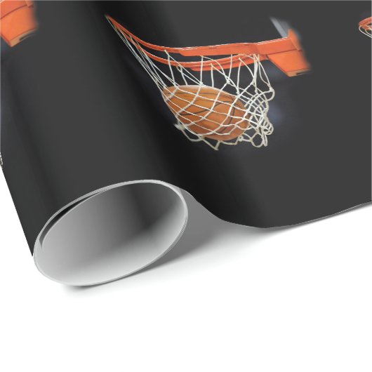Basketball Geschenkpapier (Rolleneckpunkt)