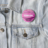 Basketball-Geschlecht-Enthüllungs-Team-Mädchen-Kno Button (Beispiel)