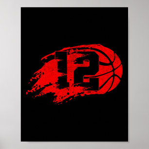 Basketball gestört 12. 12. Geburtstag Pa Poster