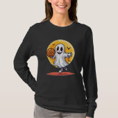 Basketball Ghost Beängstigend Basketball Halloween T-Shirt (Vorderseite)