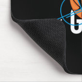 Basketball gibt nie auf mousepad (Ecke)
