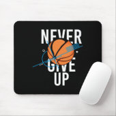 Basketball gibt nie auf mousepad (Mit Mouse)