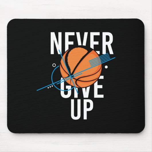 Basketball gibt nie auf mousepad (Vorne)