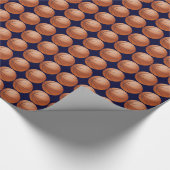 Basketball Gift Wrap, Dark Blue Background Geschenkpapier (Ecke)