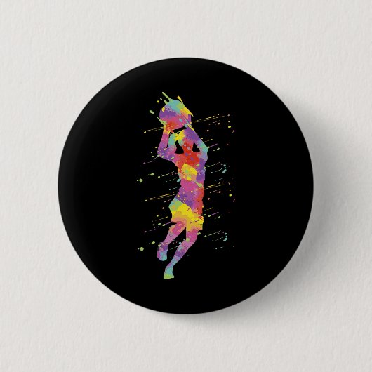 Basketball Girl 2 Button (Vorderseite)