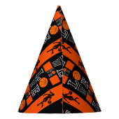 Basketball Girl, Basketball Player Birthday  Partyhütchen (Rückseite)