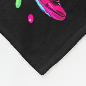 Basketball Girl Colorful  Fleecedecke (Ecke)
