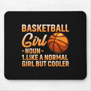 Basketball Girl Definition Ball Ball Frauen Sport Mousepad