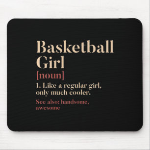 Basketball-Girl Definition Witziges Geschenk für B Mousepad