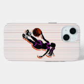 Basketball Girl Dribbling IPhone 15 Fall Case-Mate iPhone Hülle (Rückseite (Horizontal))