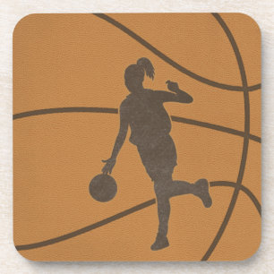 Basketball Girl Drinks Coasters Getränkeuntersetzer