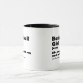 Basketball Girl Funny Dictionary Definition Girls Tasse (Zentrum)