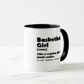 Basketball Girl Funny Dictionary Definition Girls Tasse (VorderseiteRechts)