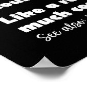 Basketball Girl Funny Dictionary Definition Poster (Ecke)