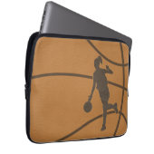 Basketball-Girl-Laptop-Sieb Laptopschutzhülle (Vorne Rechts)