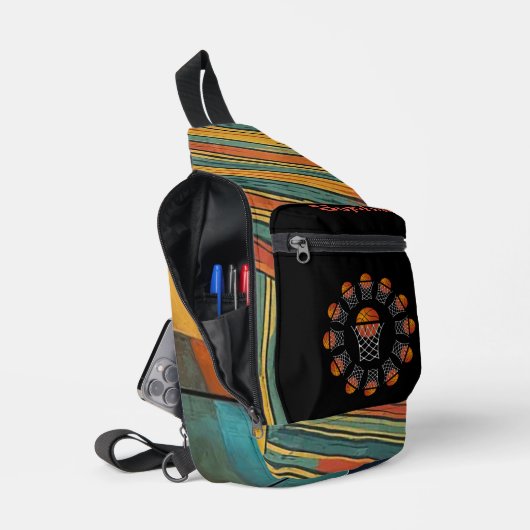 "Basketball Girl" Moderne Print Small Sling Bag (Offen)
