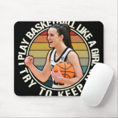 Basketball Girl Mousepad (Mit Mouse)