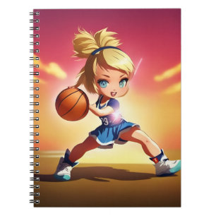 Basketball Girl Notizblock