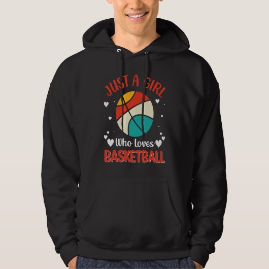 Basketball girl Player Basketballer Sports women f Hoodie (Vorderseite)