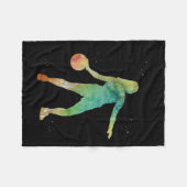 Basketball Girl Playing Fleecedecke (Vorderseite (Horizontal))