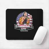 Basketball Girl Usa Mousepad (Mit Mouse)