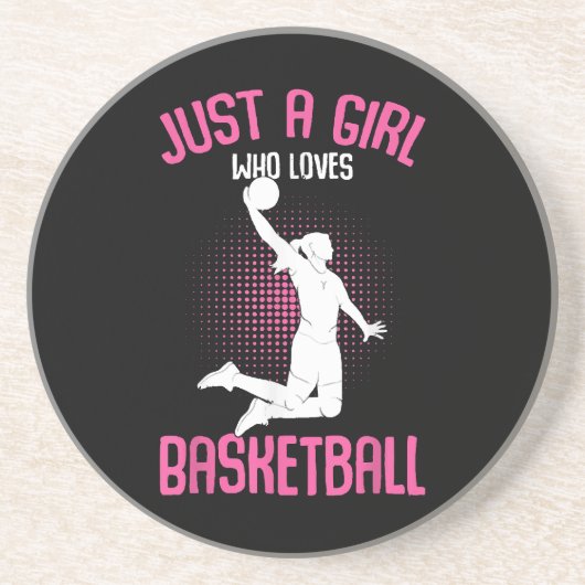 Basketball Girl Women Getränkeuntersetzer (Vorne)