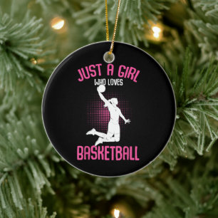 Basketball Girl Women Keramik Ornament