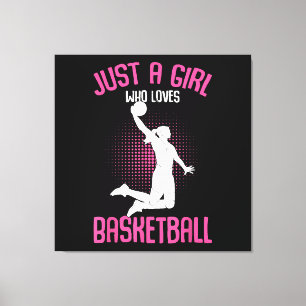 Basketball Girl Women Leinwanddruck