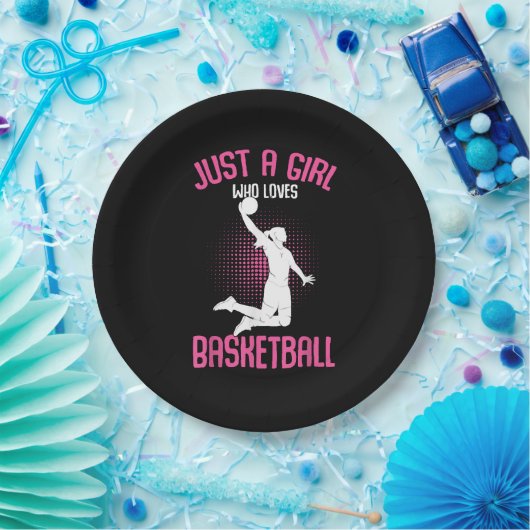 Basketball Girl Women Pappteller (Party)