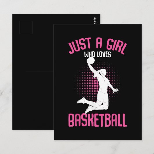Basketball Girl Women Postkarte (Vorne/Hinten)
