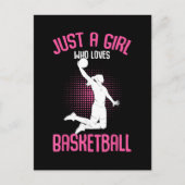 Basketball Girl Women Postkarte (Vorderseite)