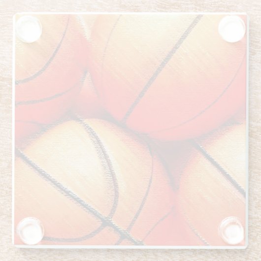 Basketball Glasuntersetzer (Rückseite)