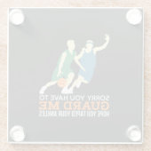 Basketball Glasuntersetzer (Rückseite)