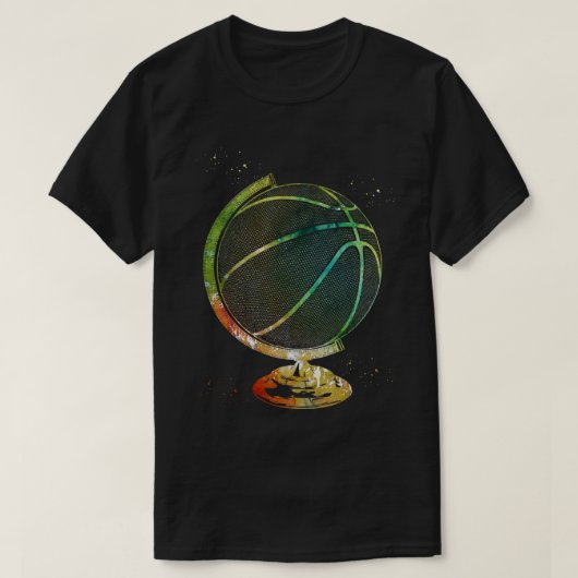 Basketball Globe 2 T-Shirt (Design vorne)