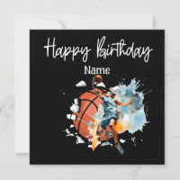 Basketball Glückwunsch Geburtstag zum Spieler