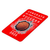 Basketball Glückwunsch Magnet (Linke Seite)