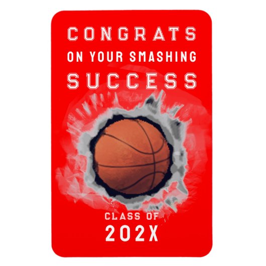 Basketball Glückwunsch Magnet (Vertikal)