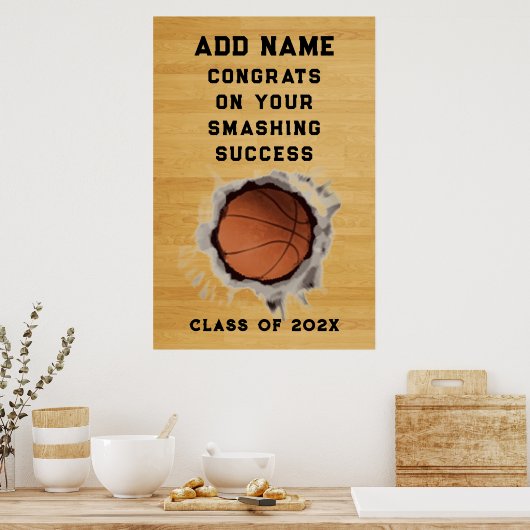 Basketball-Glückwunsch Poster (Küche)