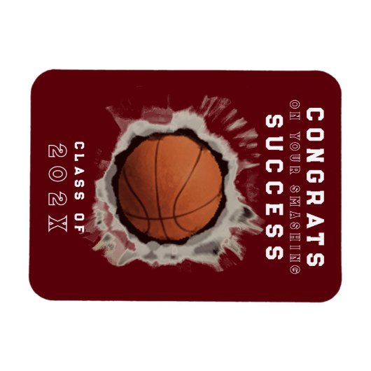 Basketball-Glückwünsche 2023 Magnet (Horizontal)